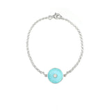 Turquoise Diamond Diatom Bracelet