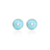 Enamelled Turquoise Diatom Cufflinks