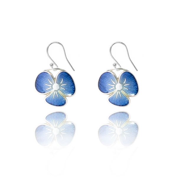 Viola Ink Blue Earrings
