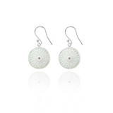 White Diamond Dahlia Earrings