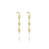 Diamond & Gold Wild Meadow Long Earrings