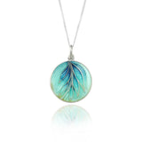 Enamelled Wisteria Mint Pendant