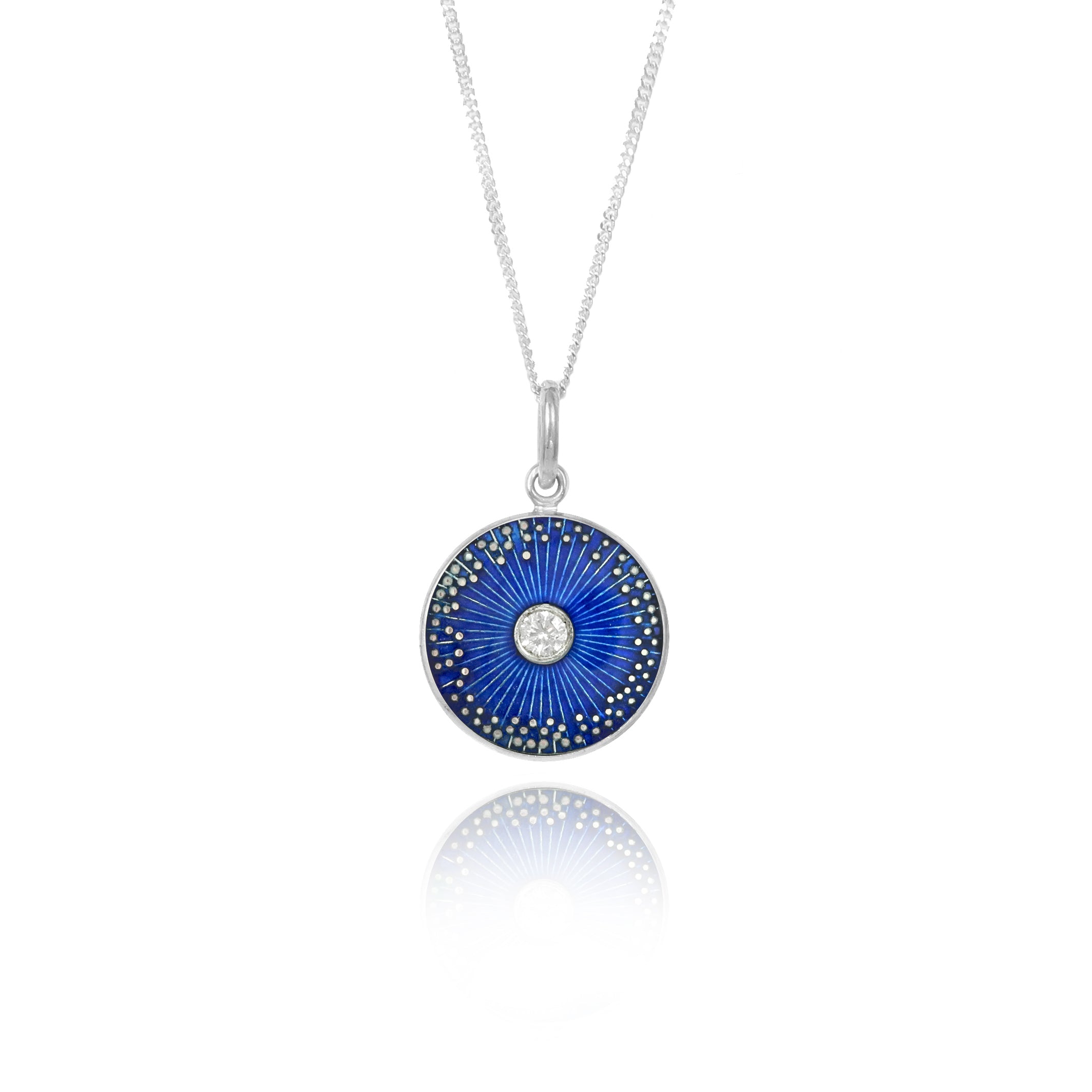 Diamond Diatom Enamel Pendants