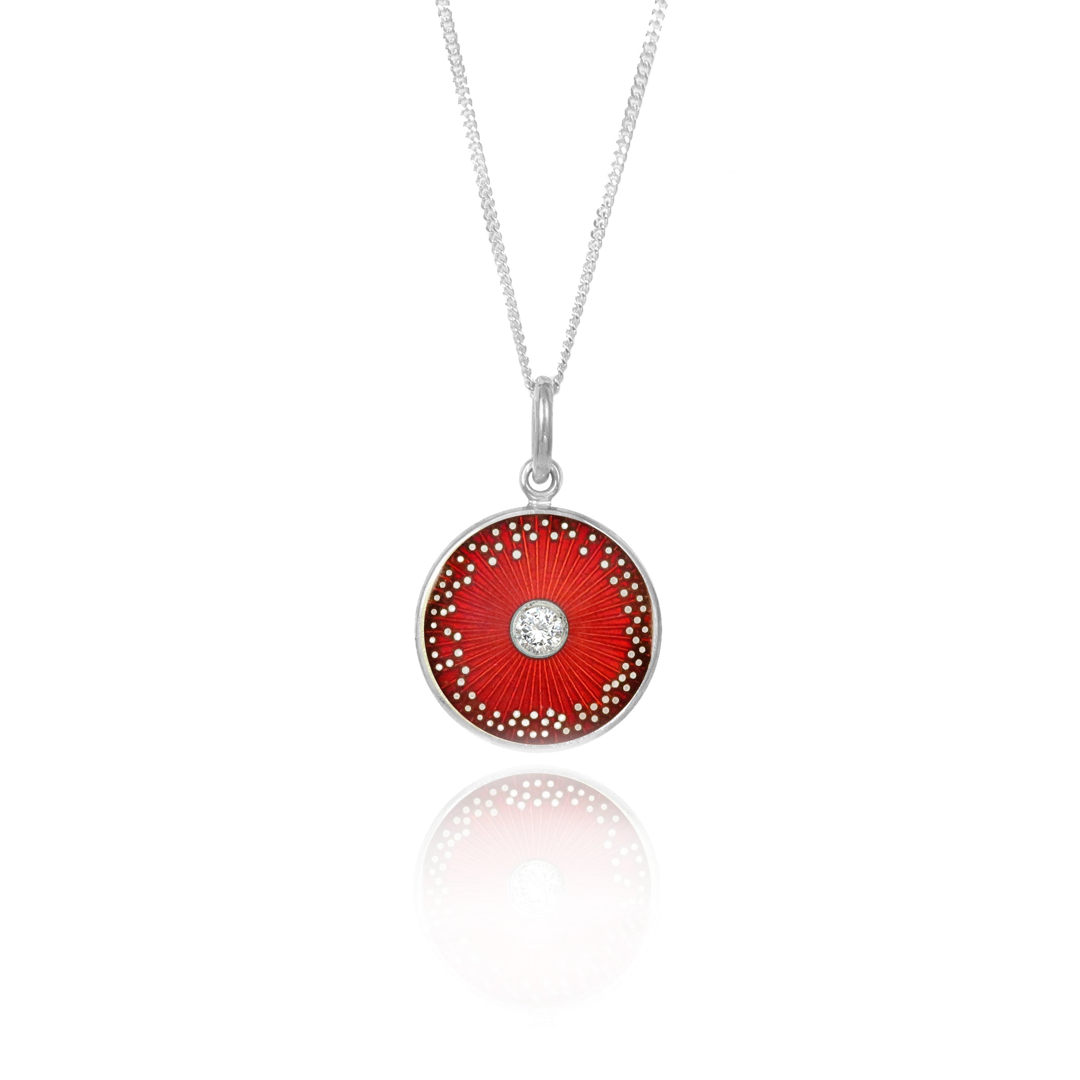 Diamond Diatom Enamel Pendants