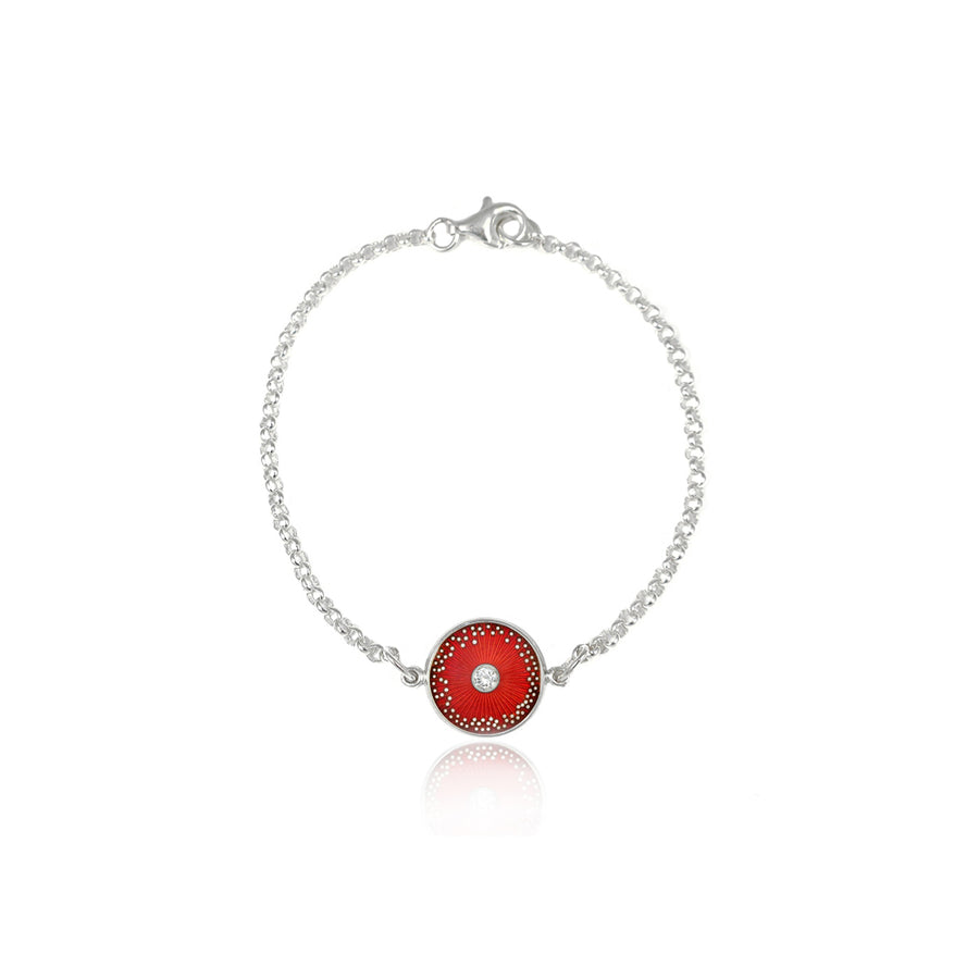 Red Diamond Diatom Bracelet