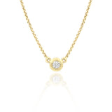 Diamond Eclipse Gold Necklace
