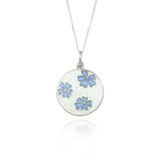 Forget Me Not Enamel Pendant