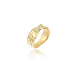 Diamond Wheat Sheaf Gold Ring