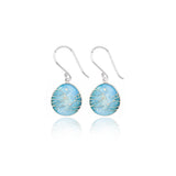 Meadow Enamelled Pale Blue Earrings