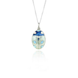 Ladybird Enamelled Pale Grey Pendant