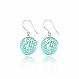 Enamel Rue Mint Earrings