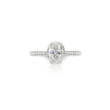 Oval Diamond Hera Platinum Ring