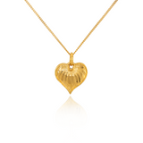 Gold Hosta Pendant