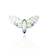 Limited Edition Moth Brooch Spotty White
