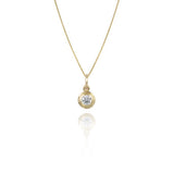 Diamond Eclipse Gold Pendant
