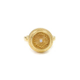 Gold Diamond Diatom Ring