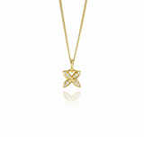 Diamond Hydrangea 18ct Yellow Gold Pendant