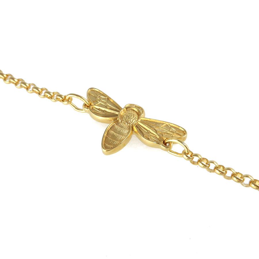 Gold Honey Bee Bracelet