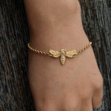 Gold Honey Bee Bracelet