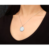 Enamel Rue Pale Blue Pendant