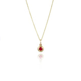 Ruby Eclipse Gold Pendant