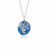 Enamel Rue Kingfisher Blue Pendant