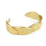 Gold Dragonfly Cuff Bangle