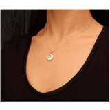 Enamel Rue White Small Pendant