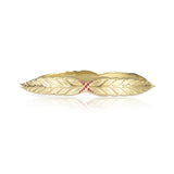 Diamond & Ruby Wheat Sheaf Gold Bracelet