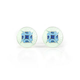 Enamelled Birds In Tree Blue & White Cufflinks