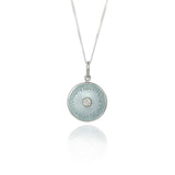 Pale Grey Diamond Diatom Pendant