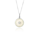 White Diamond Diatom Pendant