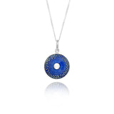 Ink Blue Diatom Pendant