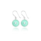 Mint Enamel Diatom Earrings
