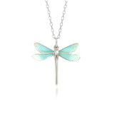 Limited Edition Dragonfly Turquoise Enamel Pendant