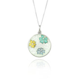 Forget Me Not Enamel Spring Pendant