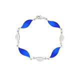 Enamelled Blue Leaf Bracelet