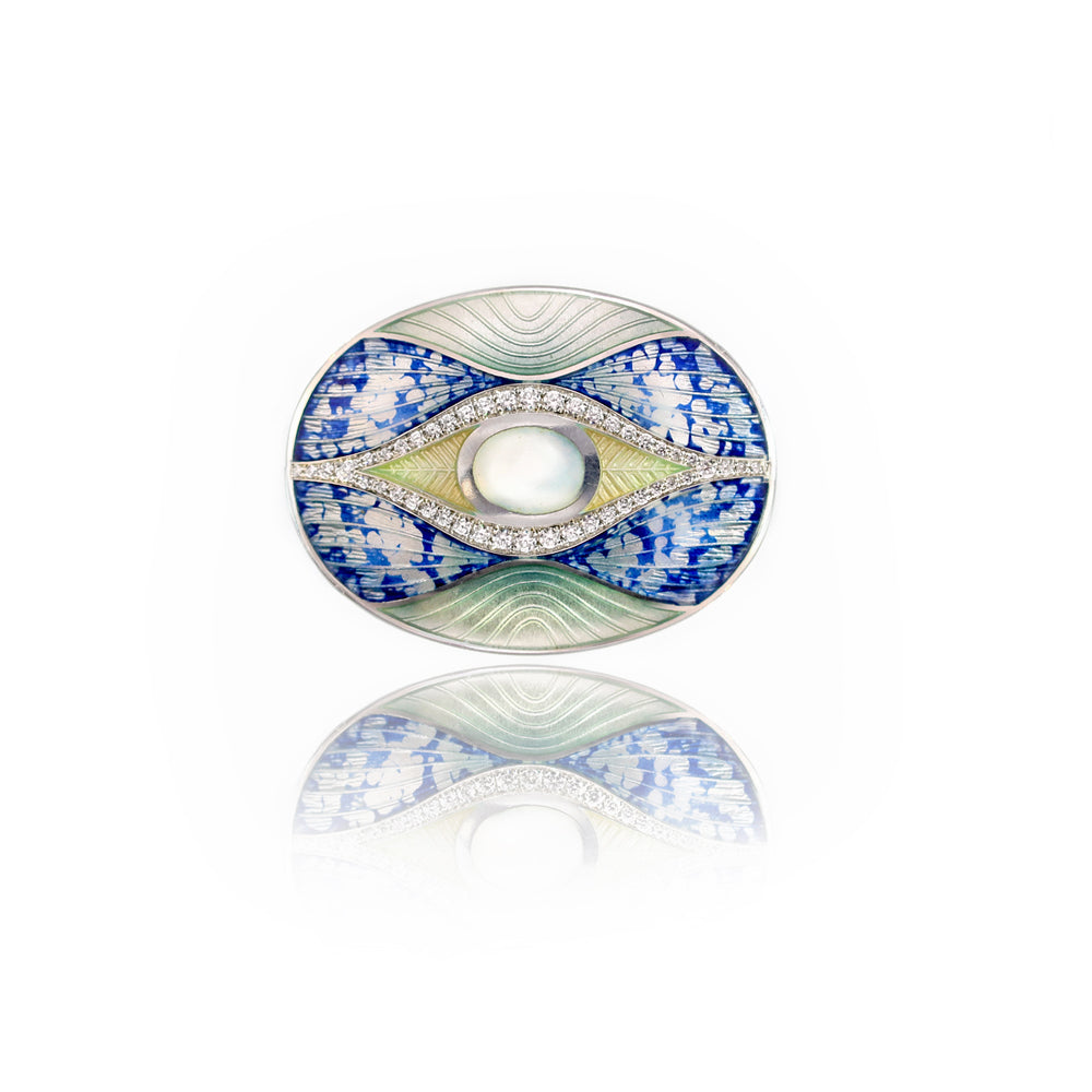 Diamond Enamelled Moth Brooch – Fiona Rae Limited