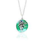Enamel Rue Graduated Green Pendant