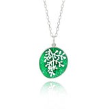 Enamel Rue Green Pendant