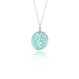 Enamel Rue Mint Small Pendant