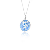 Enamel Rue Pale Blue Small Pendant