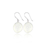 Enamel Rue White Earrings