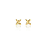 Hydrangea Gold Small Studs