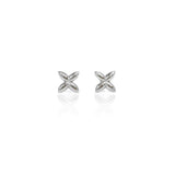 Hydrangea Silver Small Studs