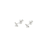 Hydrangea Silver Small Studs